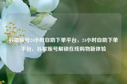 谷歌账号24小时自助下单平台，24小时自助下单平台，谷歌账号解锁在线购物新体验